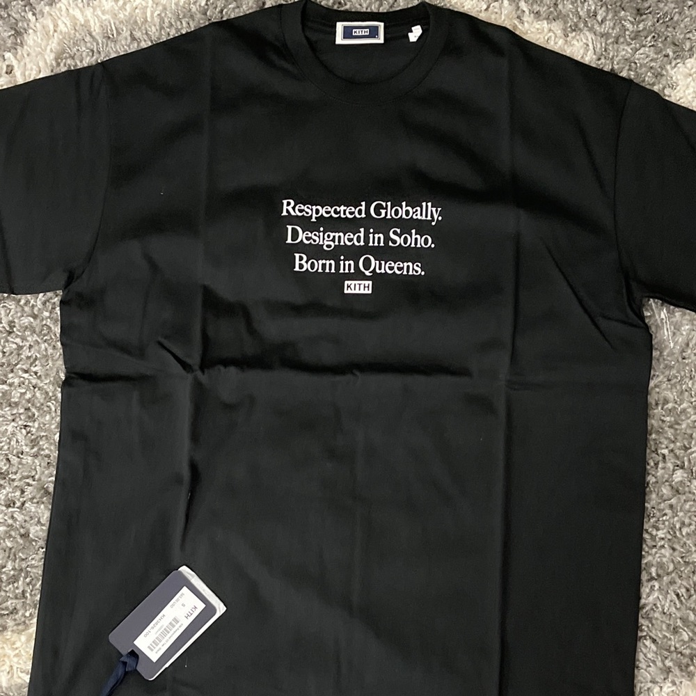 Kith Respected SS Tee Size Small Black NWTs